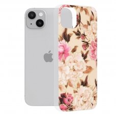 [Užsakomoji prekė] Dėklas skirtas iPhone 14 Plus - Techsuit Marble Series - Mary Berry Nude GRN559