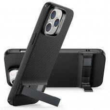 [Užsakomoji prekė] Dėklas skirtas iPhone 14 Pro - ESR Air Shield Boost Kickstand - Translucent Juodas