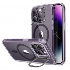 [Užsakomoji prekė] Dėklas skirtas iPhone 14 Pro Max - ESR Classic Kickstand HaloLock - permatomas Violetinis