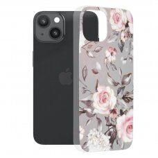 [Užsakomoji prekė] Dėklas skirtas iPhone 14 - Techsuit Marble Series - Bloom of Ruth Pilkas