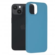 [Užsakomoji prekė] Dėklas skirtas iPhone 14 - Techsuit Soft Edge Silicone - Denim Mėlynas
