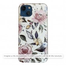 [Užsakomoji prekė] Dėklas iPhone 15 Plus - Techsuit Marble Series - Chloe Baltas