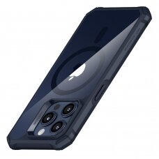 [Užsakomoji prekė] Dėklas iPhone 15 Pro - ESR Air Armor HaloLock - Skaidrus Dark Mėlynas