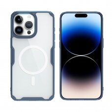 [Užsakomoji prekė] Dėklas iPhone 15 Pro Max - Nillkin Nature TPU MagSafe Case - Mėlynas