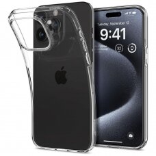 [Užsakomoji prekė] Dėklas iPhone 15 Pro - Spigen Liquid Crystal - Skaidrus