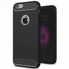 [Užsakomoji prekė] Dėklas skirtas iPhone 6 / 6s - Techsuit Carbon Silicone - Juodas