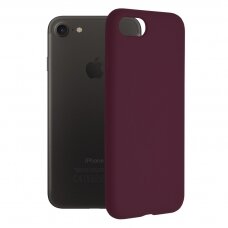 [Užsakomoji prekė] Telefono dėklas iPhone 7 / 8 / SE 2, SE 2020 / SE 3, SE 2022 - Techsuit Soft Edge Silicone - Plum Violetinė