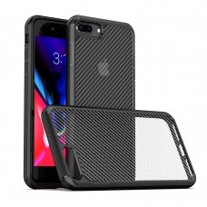 [Užsakomoji prekė] Dėklas skirtas iPhone 7 Plus / 8 Plus - Techsuit Carbon Fuse - Juodas