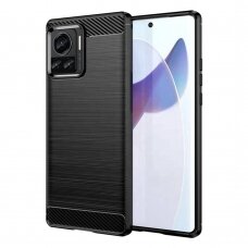 [Užsakomoji prekė] Dėklas skirtas Motorola Edge 30 Ultra - Techsuit Carbon Silicone - Juodas
