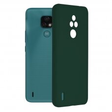 [Užsakomoji prekė] Dėklas skirtas Motorola Moto E7 - Techsuit Soft Edge Silicone - Tamsiai Žalias TMT774