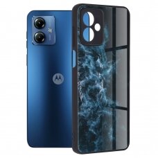 [Užsakomoji prekė] Dėklas Motorola Moto G14 - Techsuit Glaze Series - Mėlynas Nebula