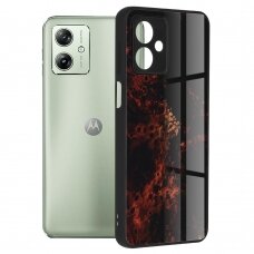 [Užsakomoji prekė] Dėklas Motorola Moto G54 - Techsuit Glaze Series - Raudonas Nebula