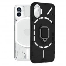 [Užsakomoji prekė] Telefono dėklas Nothing Phone (1) - Techsuit Silicone Shield - Juodas TMT774