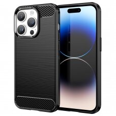 [Užsakomoji prekė] Telefono dėklas Oppo Reno8 T - Techsuit Carbon Silicone - Juodas