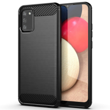 [Užsakomoji prekė] Dėklas skirtas Samsung Galaxy A02s - Techsuit Carbon Silicone - Juodas UTR834