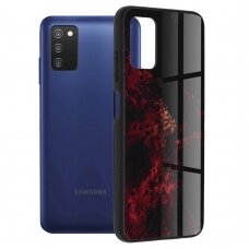 [Užsakomoji prekė] Dėklas skirtas Samsung Galaxy A03s - Techsuit Glaze Series - Raudonas Nebula HQW494