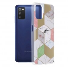 [Užsakomoji prekė] Dėklas skirtas Samsung Galaxy A03s - Techsuit Marble Series - Violetinis Hex HQW494