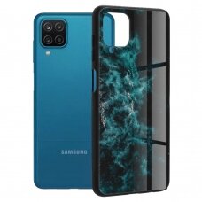 [Užsakomoji prekė] Telefono dėklas Samsung Galaxy A12 / A12 Nacho - Techsuit Glaze Series - Mėlynas Nebula