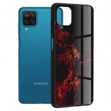 [Užsakomoji prekė] Dėklas skirtas Samsung Galaxy A12 / A12 Nacho - Techsuit Glaze Series - Raudonas Nebula CWA494