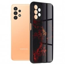 [Užsakomoji prekė] Dėklas skirtas Samsung Galaxy A13 4G - Techsuit Glaze Series - Raudonas Nebula MBS583