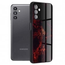 [Užsakomoji prekė] Telefono dėklas Samsung Galaxy A13 5G / A04s - Techsuit Glaze Series - Raudonas Nebula