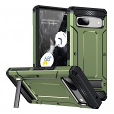 [Užsakomoji prekė] Dėklas Samsung Galaxy A14 4G / A14 5G - Techsuit Hybrid Armor Kickstand - Žalias