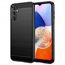 [Užsakomoji prekė] Telefono dėklas Samsung Galaxy A14 5G - Techsuit Carbon Silicone - Juodas HGH275