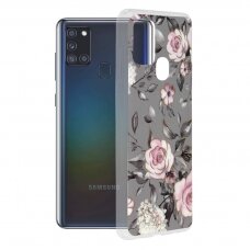 [Užsakomoji prekė] Dėklas skirtas Samsung Galaxy A21s - Techsuit Marble Series - Bloom of Ruth Pilkas REQ492