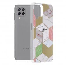 [Užsakomoji prekė] Dėklas skirtas Samsung Galaxy A22 4G - Techsuit Marble Series - Violetinis Hex