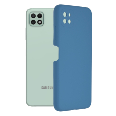 [Užsakomoji prekė] Dėklas skirtas Samsung Galaxy A22 5G - Techsuit Soft Edge Silicone - Denim Mėlynas