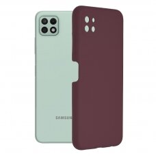 [Užsakomoji prekė] Dėklas skirtas Samsung Galaxy A22 5G - Techsuit Soft Edge Silicone - Plum Violetinė CFM392