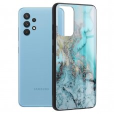 [Užsakomoji prekė] Dėklas skirtas Samsung Galaxy A32 4G - Techsuit Glaze Series - Mėlynas Ocean DVC649