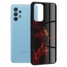 [Užsakomoji prekė] Dėklas skirtas Samsung Galaxy A32 4G - Techsuit Glaze Series - Raudonas Nebula DVC649