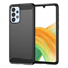 [Užsakomoji prekė] Dėklas skirtas Samsung Galaxy A33 5G - Techsuit Carbon Silicone - Juodas ZAE391