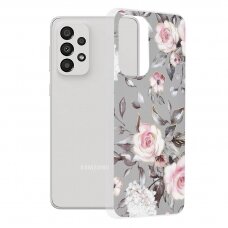 [Užsakomoji prekė] Dėklas skirtas Samsung Galaxy A33 5G - Techsuit Marble Series - Bloom of Ruth Pilkas