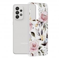 [Užsakomoji prekė] Dėklas skirtas Samsung Galaxy A33 5G - Techsuit Marble Series - Chloe Baltas