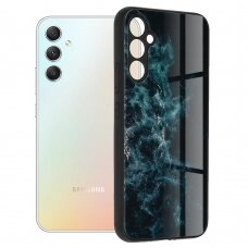 [Užsakomoji prekė] Telefono dėklas Samsung Galaxy A34 5G - Techsuit Glaze Series - Mėlynas Nebula