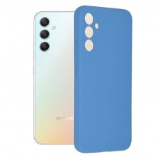 [Užsakomoji prekė] Telefono dėklas Samsung Galaxy A34 5G - Techsuit Soft Edge Silicone - Denim Mėlynas