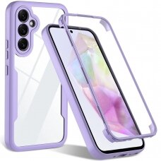 [Užsakomoji prekė] Dėklas Samsung Galaxy A35 5G + Folie - Techsuit ColorVerse 360 Series - Purpurinis