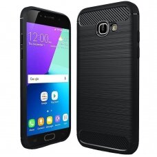 [Užsakomoji prekė] Dėklas skirtas Samsung Galaxy A5 2017 A520 - Techsuit Carbon Silicone - Juodas KTR912