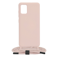 [Užsakomoji prekė] Dėklas skirtas Samsung Galaxy A51 4G - Techsuit Crossbody Lanyard - Rožinis YHT531