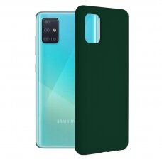 [Užsakomoji prekė] Dėklas skirtas Samsung Galaxy A51 4G - Techsuit Soft Edge Silicone - Tamsiai Žalias YHT531