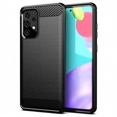 [Užsakomoji prekė] Dėklas skirtas Samsung Galaxy A52 4G / A52 5G / A52s 5G - Techsuit Carbon Silicone - Juodas KTR912