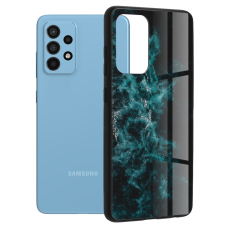 [Užsakomoji prekė] Dėklas skirtas Samsung Galaxy A52 4G / A52 5G / A52s 5G - Techsuit Glaze Series - Mėlynas Nebula KTR912