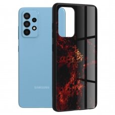 [Užsakomoji prekė] Dėklas skirtas Samsung Galaxy A52 4G / A52 5G / A52s 5G - Techsuit Glaze Series - Raudonas Nebula