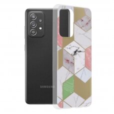 [Užsakomoji prekė] Dėklas skirtas Samsung Galaxy A52 4G / A52 5G / A52s 5G - Techsuit Marble Series - Violetinis Hex