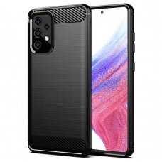 [Užsakomoji prekė] Dėklas skirtas Samsung Galaxy A53 5G - Techsuit Carbon Silicone - Juodas UDW684