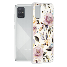 [Užsakomoji prekė] Dėklas skirtas Samsung Galaxy A71 4G - Techsuit Marble Series - Chloe Baltas YTX611
