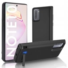 [Užsakomoji prekė] Dėklas Samsung Galaxy Note 10 4G / Note 10 5G cu Baterie de 5000mAh - Techsuit Power Pro - Juodas