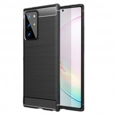 Husa pentru Samsung Galaxy Note 20 Ultra / Note 20 Ultra 5G - Techsuit Carbon Silicone - Black